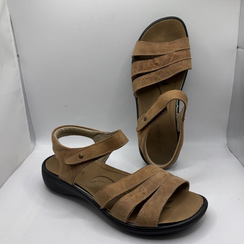 Romika Ibiza Sandals Womens 39 Brown Strappy Leather Beach Summer Preppy Work